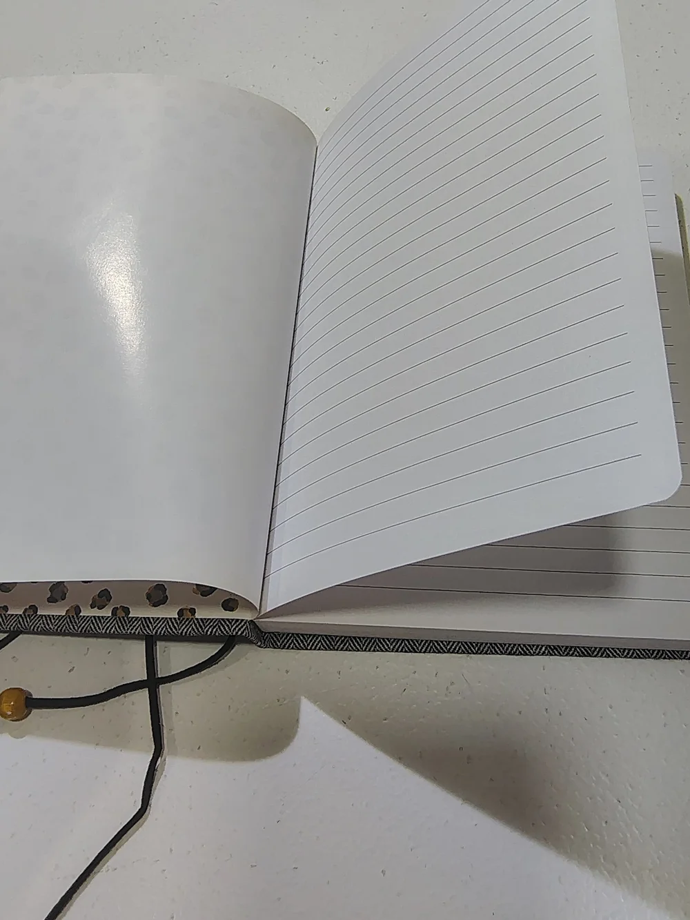 New Ruled Journal Casebound Fabric Gray Vintage Inspired Y2k